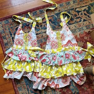 Mommy and Me matching Ruffle Aprons